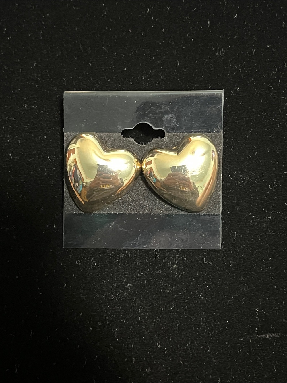 Gold Heart Earrings